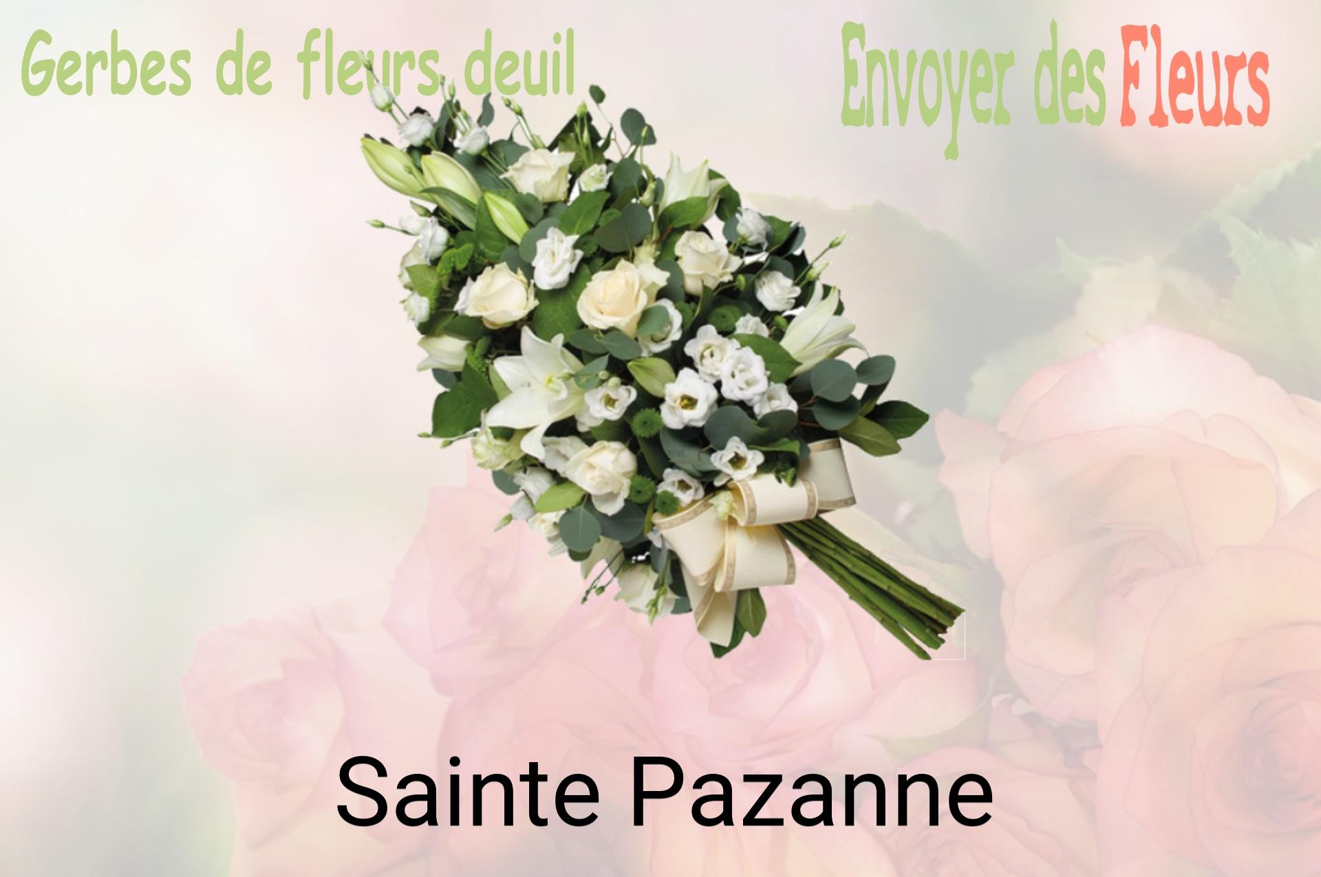 Gerbe de fleurs de deuil livrée à Sainte-Pazanne